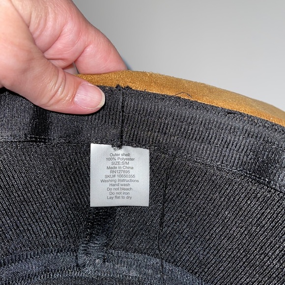 Tan Suede Type Oversized Floppy Hat - Picture 5 of 5